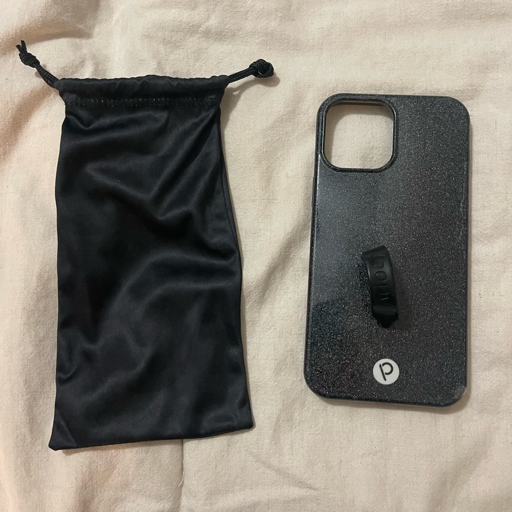 🖤 Black Glitter iPhone 12 Pro Max Loopy Case 🖤